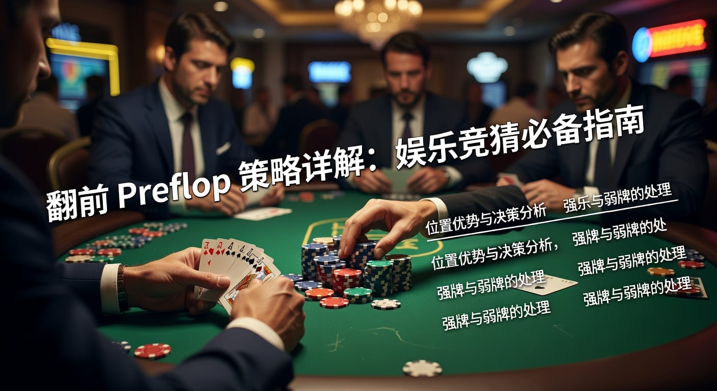 翻前 preflop 实战指南：起手牌、位置与加注尺度